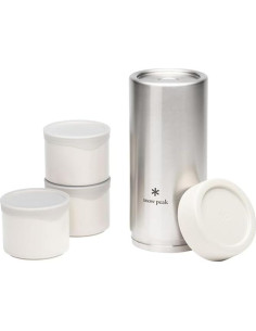 Caja de Almuerzo Aislada Snow Peak TOBACHI 460ml Blanca 2