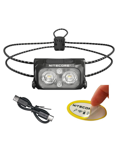 Linterna Frontal Nitecore NU25 MCT UL 400 Lúmenes Recargable