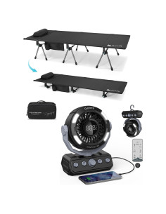 Cama de Camping Gonex con Ventilador Recargable 20000mAh