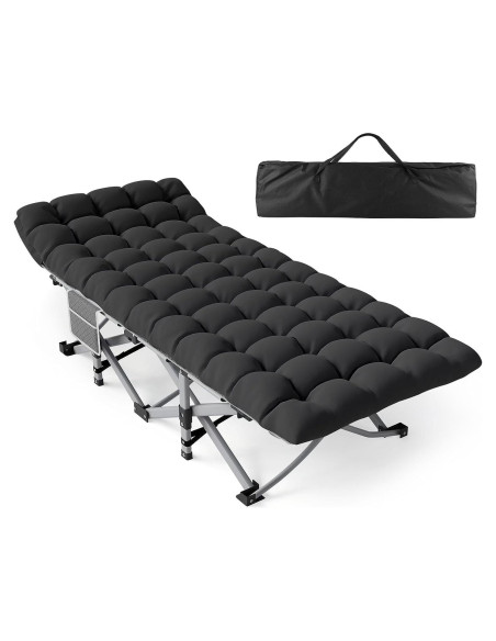 Cama de Camping Plegable ZENPETIO 227 kg con Colchón Grueso