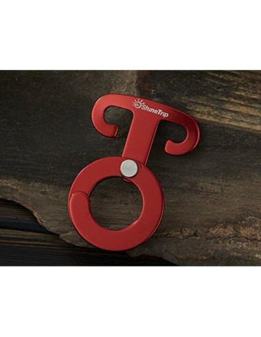 5 Ganchos de Cuerda de Aluminio Aibote para Camping 6.1cm