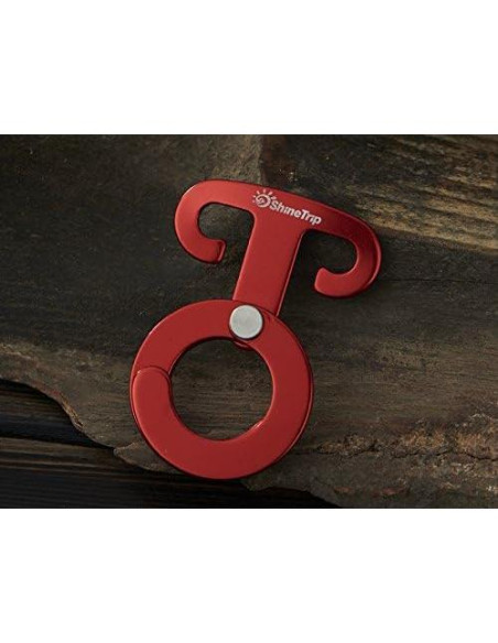 5 Ganchos de Cuerda de Aluminio Aibote para Camping 6.1cm