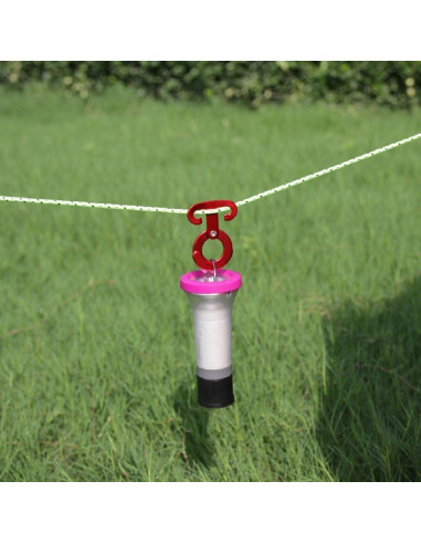 5 Ganchos de Cuerda de Aluminio Aibote para Camping 6.1cm