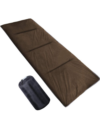 Almohadilla de Cama Plegable REDCAMP 190.5x73.7cm Algodón Marrón