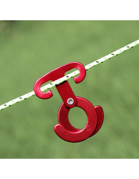 5 Ganchos de Cuerda de Aluminio Aibote para Camping 6.1cm