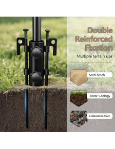 Toldo de Camping HOEYITO 4.57x3.81m Impermeable Anti-UV 2