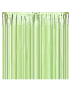 Cortinas de Flecos de Papel de Aluminio Verde JUICY MOOM 0.97m x 3m
