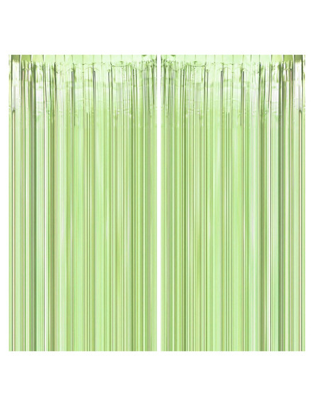 Cortinas de Flecos de Papel de Aluminio Verde JUICY MOOM 0.97m x 3m