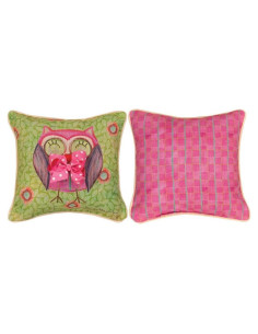 Almohada Cuadrada Miss Owl Manual Woodworker 31.75 cm