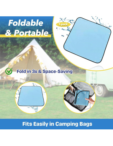 Almohadilla de Piso Plegable Stitokg 100x100 cm Impermeable