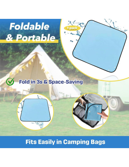 Almohadilla de Piso Plegable Stitokg 100x100 cm Impermeable