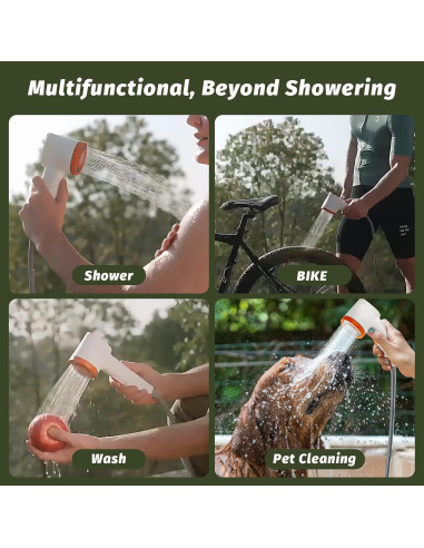 Ducha de Camping Portátil Clirass Vibe 2500mAh IPX6 con Luz