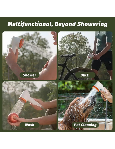 Ducha de Camping Portátil Clirass Vibe 2500mAh IPX6 con Luz