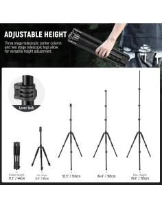 Soporte de Luz NEEWER de Aluminio 1.5-6.4ft para Fotografía 2