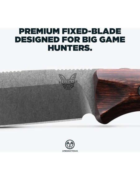 Cuchillo de Caza Benchmade Saddle Mountain 15002 - Mango de Madera Cuchillo de Caza Benchmade Saddle Mountain 15002 - Mango de Madera