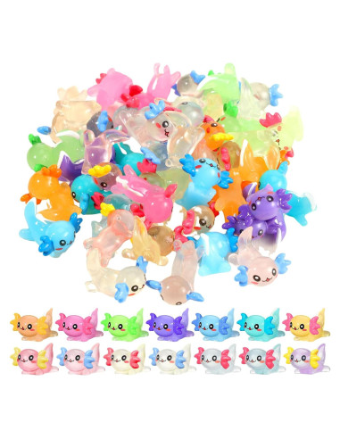 98 Mini Figuras de Axolote Luminiscentes Sonwyoung - Resina