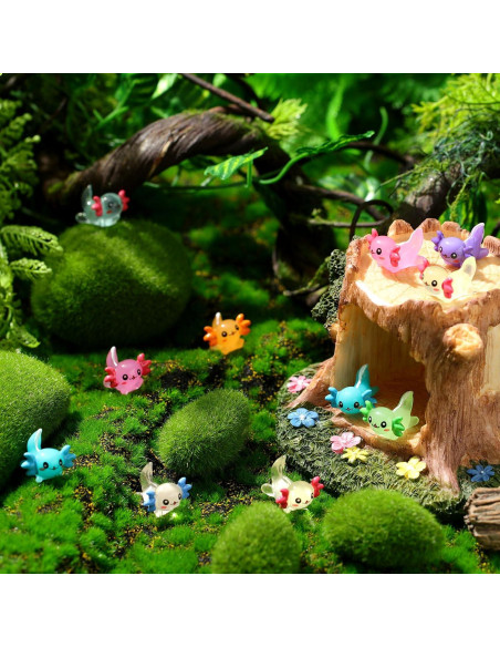 98 Mini Figuras de Axolote Luminiscentes Sonwyoung - Resina