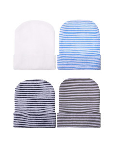 Gorra Beanie Geyoga para Bebé 0-6 Meses Algodón Suave