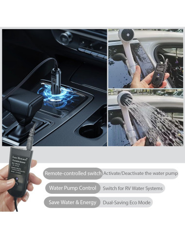 Ducha portátil Iron Hammer 12V alta presión para camping