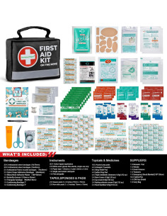 Kit de Primeros Auxilios Medi - 150 Piezas Compacto Negro 2