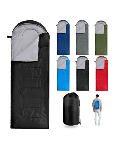 Paquete de 6 Sacos de Dormir Tewloss Algodón 4 Estaciones 210x76cm