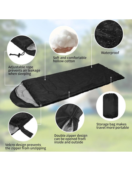 Paquete de 6 Sacos de Dormir Tewloss Algodón 4 Estaciones 210x76cm Paquete de 6 Sacos de Dormir Tewloss Algodón 4 Estaciones 210x76cm