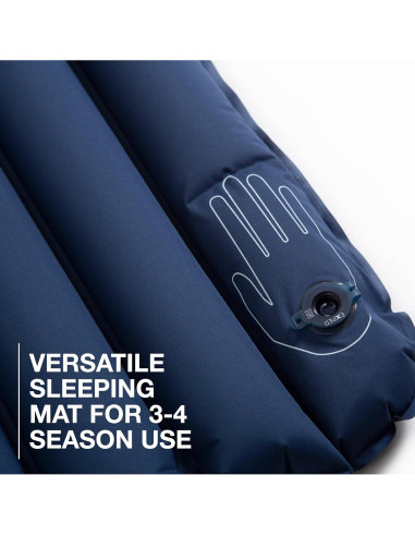 Almohadilla de Dormir Exped Versa 4R - 15 Grados, Azul Marino