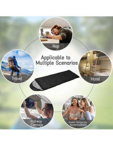 Paquete de 6 Sacos de Dormir Tewloss Algodón 4 Estaciones 210x76cm