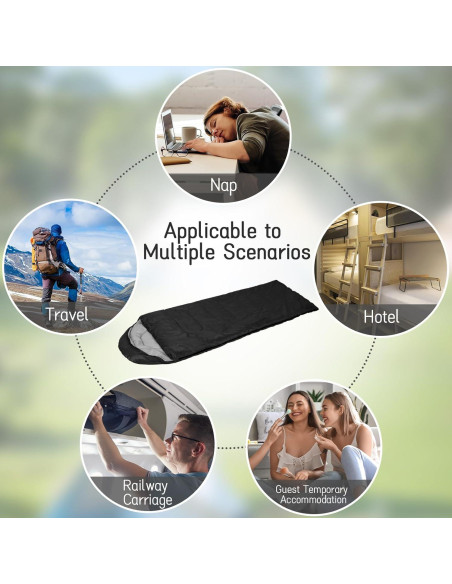 Paquete de 6 Sacos de Dormir Tewloss Algodón 4 Estaciones 210x76cm Paquete de 6 Sacos de Dormir Tewloss Algodón 4 Estaciones 210x76cm