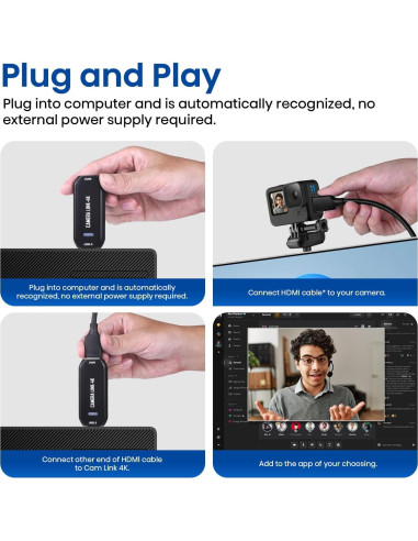 Cam Link 4K - Tarjeta de Captura Externa HDMI a USB 3.0