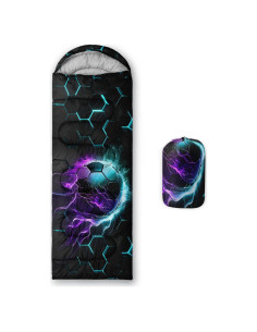 Saco de dormir UEVBF para niños, impermeable y compacto 228.6x81.3 cm