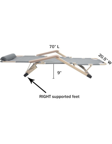 Sillas de Patio Plegables Lucky Tree - Juego de 2, Ajustables