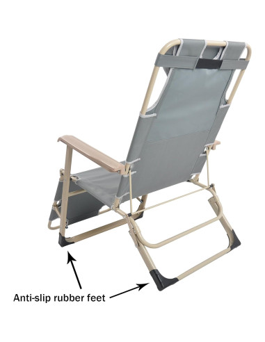 Sillas de Patio Plegables Lucky Tree - Juego de 2, Ajustables