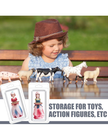 Cajas Protectores de Plástico Blister Wesiti 50 Pcs para Figuras