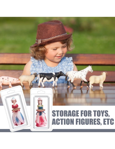 Cajas Protectores de Plástico Blister Wesiti 50 Pcs para Figuras