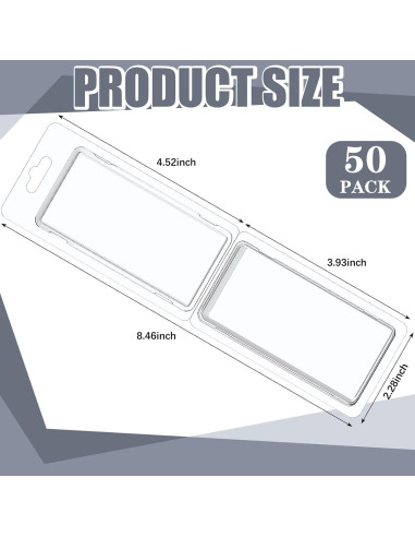 Cajas Protectores de Plástico Blister Wesiti 50 Pcs para Figuras