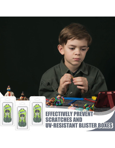 Cajas Protectores de Plástico Blister Wesiti 50 Pcs para Figuras