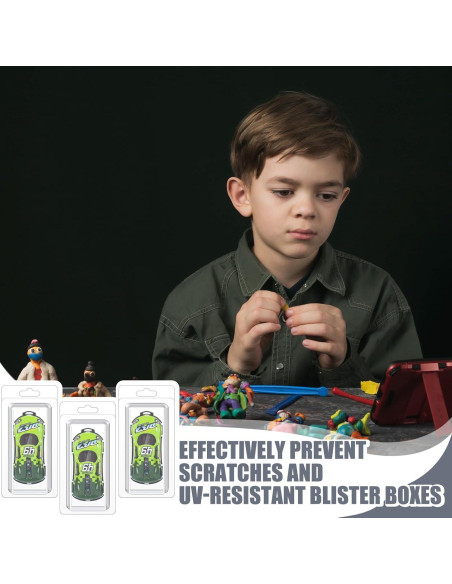 Cajas Protectores de Plástico Blister Wesiti 50 Pcs para Figuras