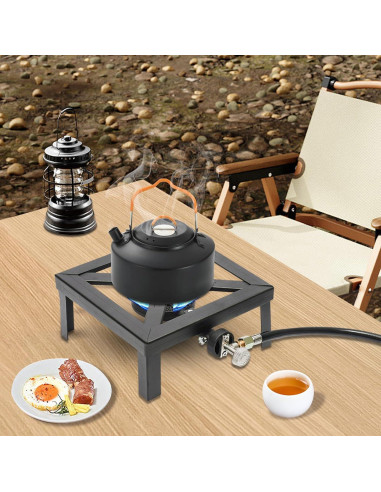 Estufa de Camping DDBESSIC de Gas 8000W con Manguera Reguladora