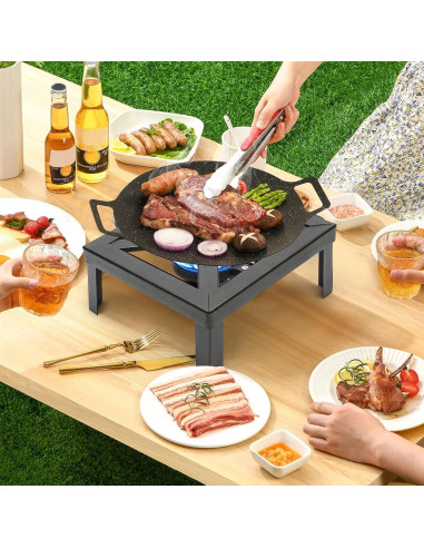 Estufa de Camping DDBESSIC de Gas 8000W con Manguera Reguladora