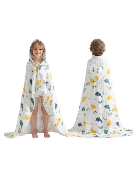 Toalla con Capucha para Niños usbettas 109.22x109.22 cm Algodón Toalla con Capucha para Niños usbettas 109.22x109.22 cm Algodón