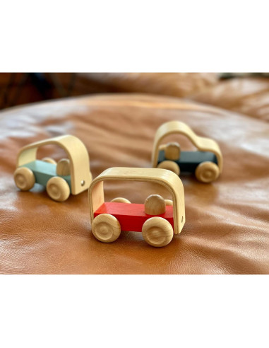 PlanToys Vroom Truck Juguete de Empuje de Madera Ecológico