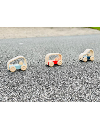 PlanToys Vroom Truck Juguete de Empuje de Madera Ecológico