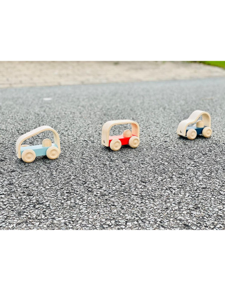 PlanToys Vroom Truck Juguete de Empuje de Madera Ecológico