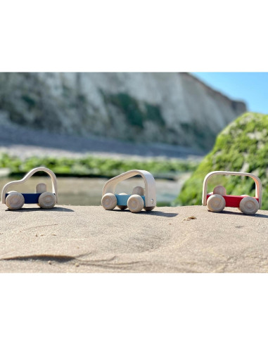 PlanToys Vroom Truck Juguete de Empuje de Madera Ecológico