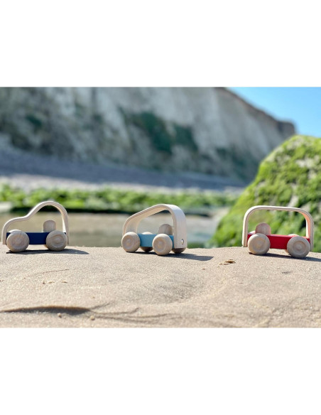 PlanToys Vroom Truck Juguete de Empuje de Madera Ecológico