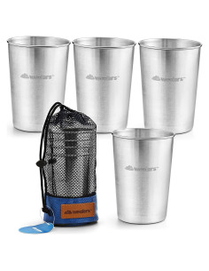 Juego de Vasos de Acero Inoxidable Wealers para Bebidas Frías
