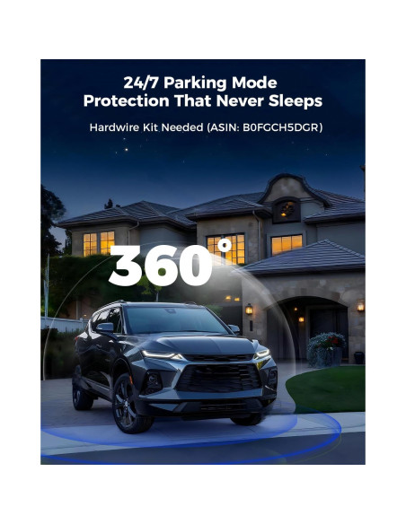 Cámara Dash 4K Freexar D4 360 4 Canales GPS Wi-Fi 128GB