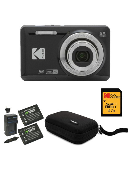 Cámara Digital Kodak PIXPRO FZ55 Negra + Tarjeta SD 32GB Cámara Digital Kodak PIXPRO FZ55 Negra + Tarjeta SD 32GB