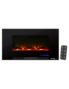 Estufa eléctrica de pared e-Flame USA Livingston 36" con control remoto